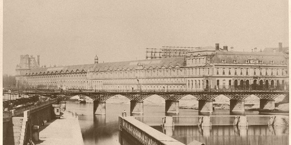 Photographie Bisson frères, BnF, Pont des Arts, 1860