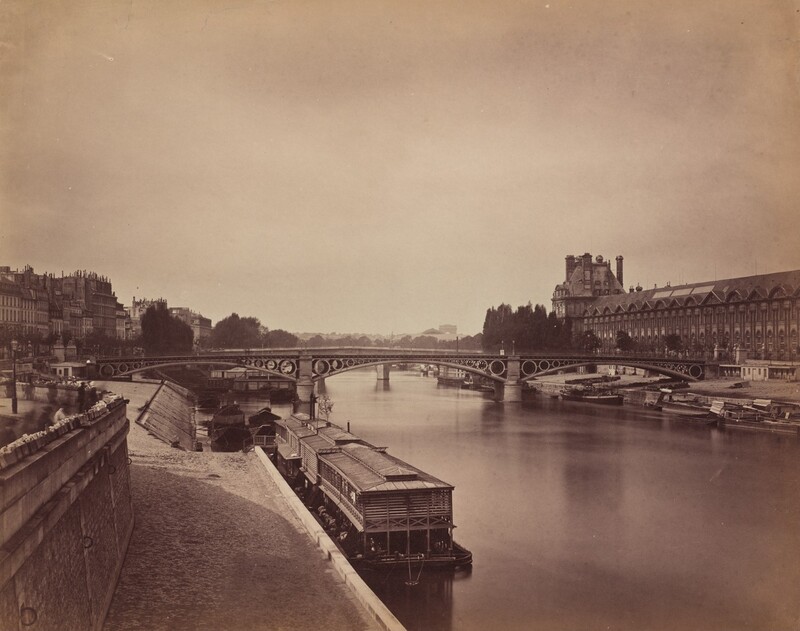 Gustave Le Gray, Pont des Arts / Pont du Carrousel, 1856-1858
